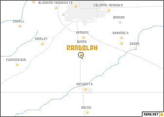 map of Randolph