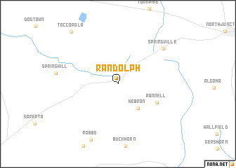 map of Randolph