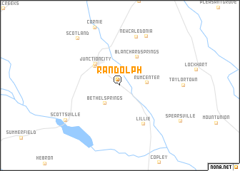 map of Randolph