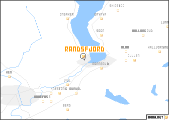 map of Randsfjord