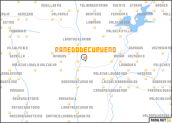 map of Ranedo de Curueño
