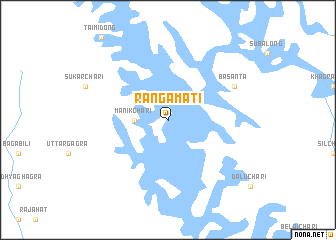 map of Rāngāmāti