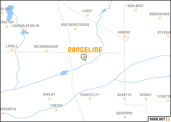 map of Range Line