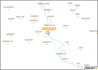 map of Ranger