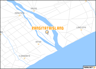 map of Rangitata Island