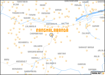 map of Rangmāla Bānda