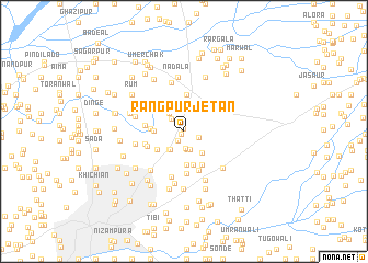 map of Rangpur Jetān