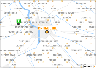 map of Rangueuil