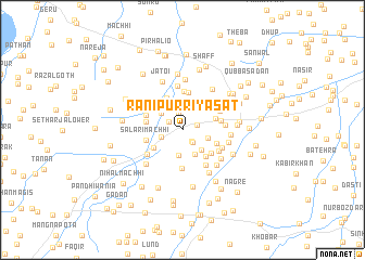 map of Rānīpur Riyāsat