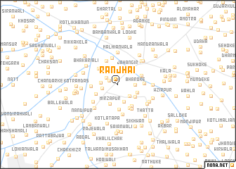 map of Ranjhāi