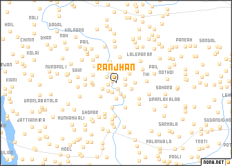 map of Ranjhān