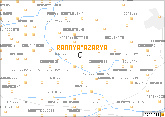 map of Rannyaya Zarya