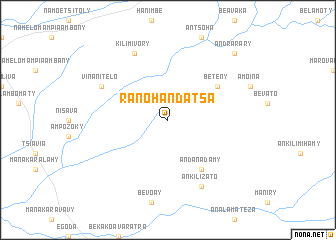 map of Ranohandatsa