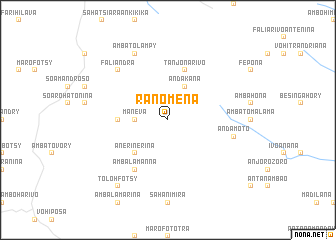 map of Ranomena