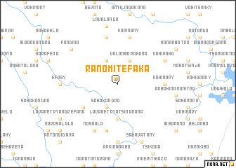 map of Ranomitefaka