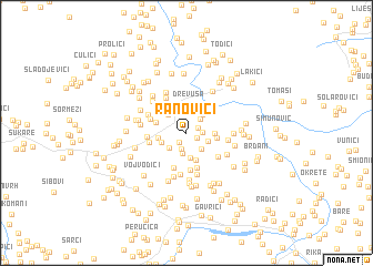 map of Ranovići