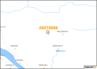 map of Rantapää