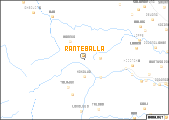 map of Ranteballa