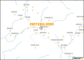 map of Rantebulanan