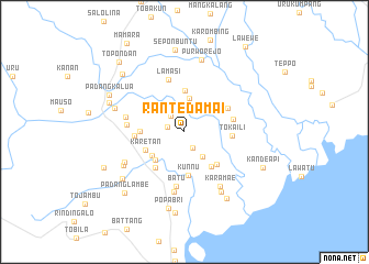 map of Rantedamai