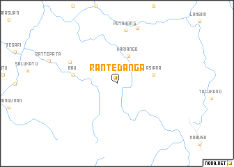 map of Rantedanga