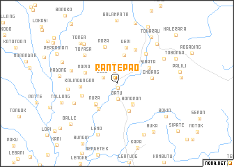 map of Rantepao