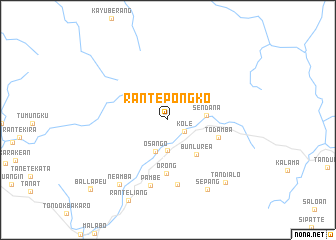 map of Rantepongko