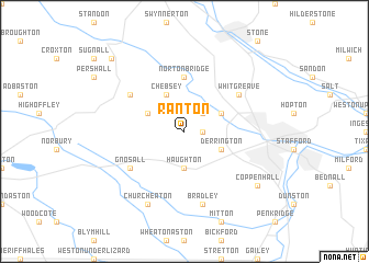 map of Ranton