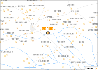 map of Ranwāl