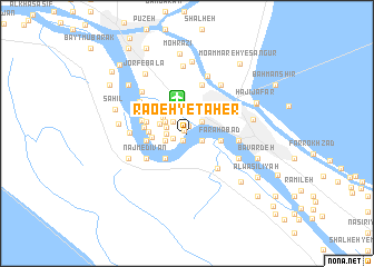 map of Raoeh-ye Tāher