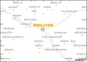 map of Raon-lʼÉtape