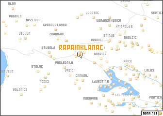 map of Rapain Klanac