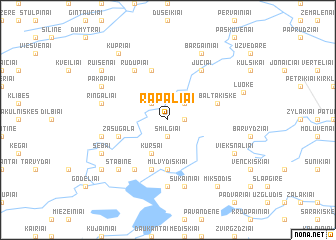 map of Rapaliai