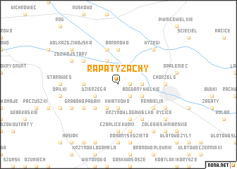 map of Rapaty Żachy