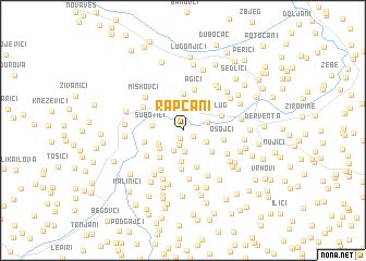 map of Rapćani