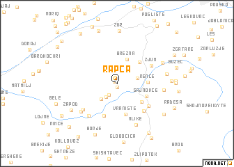 map of Rapča