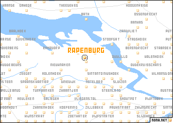 map of Rapenburg