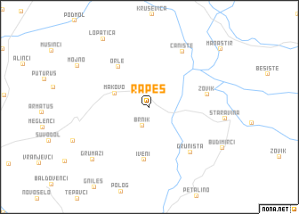map of Rapeš