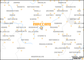 map of Rapicciano