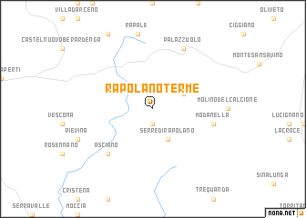 map of Rapolano Terme