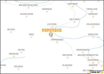 map of Raponovo