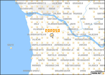 map of Raposa