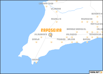 map of Raposeira