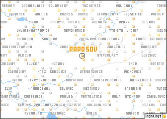 map of Rápošov