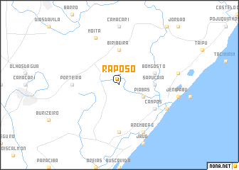 map of Raposo