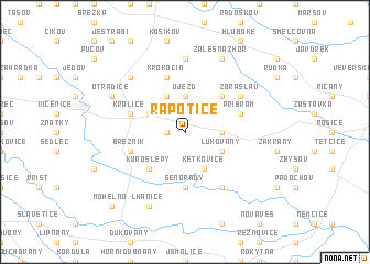 map of Rapotice