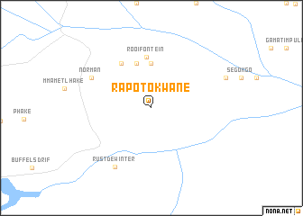 map of Rapotokwane