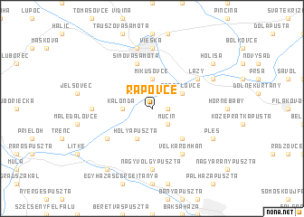 map of Rapovce
