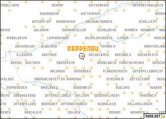 map of Rappenau