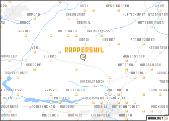 map of Rapperswil